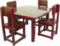 CONJUNTO MESA QUADRADA PRÉ 2